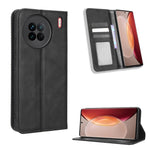 Custodia per telefono in pelle con trama retrò con fibbia magnetica, For TCL ION Z, For Tecno Pop 6 BE7, For vivo X90 5G, For vivo X90 Pro+, For Tecno Pova 4, For Infinix Hot 20 4G X682B