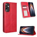 Custodia per telefono in pelle con trama retrò con fibbia magnetica, For TCL ION Z, For Tecno Pop 6 BE7, For vivo X90 5G, For vivo X90 Pro+, For Tecno Pova 4, For Infinix Hot 20 4G X682B