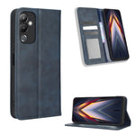 Custodia per telefono in pelle con trama retrò con fibbia magnetica, For TCL ION Z, For Tecno Pop 6 BE7, For vivo X90 5G, For vivo X90 Pro+, For Tecno Pova 4, For Infinix Hot 20 4G X682B
