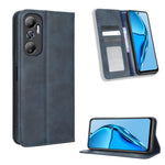 Custodia per telefono in pelle con trama retrò con fibbia magnetica, For TCL ION Z, For Tecno Pop 6 BE7, For vivo X90 5G, For vivo X90 Pro+, For Tecno Pova 4, For Infinix Hot 20 4G X682B