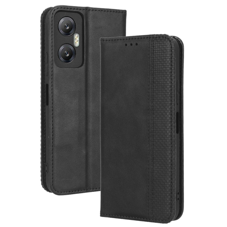 Custodia per telefono in pelle con trama retrò con fibbia magnetica, For Infinix Hot 20 5G X666B, For Infinix Hot 20S X6827, For Tecno Pova 4 Pro, For Huawei nova Y61, For Blackview BV5200, For Honor 80 SE 5G