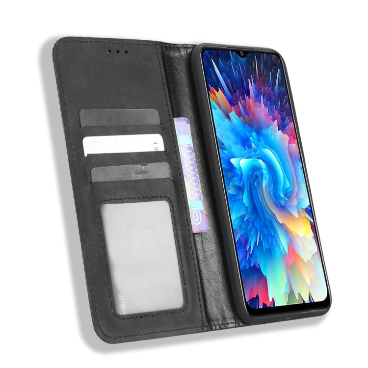 Custodia per telefono in pelle con trama retrò con fibbia magnetica, For Infinix Hot 20 5G X666B, For Infinix Hot 20S X6827, For Tecno Pova 4 Pro, For Huawei nova Y61, For Blackview BV5200, For Honor 80 SE 5G