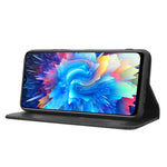 Custodia per telefono in pelle con trama retrò con fibbia magnetica, For Infinix Hot 20 5G X666B, For Infinix Hot 20S X6827, For Tecno Pova 4 Pro, For Huawei nova Y61, For Blackview BV5200, For Honor 80 SE 5G