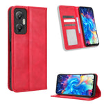 Custodia per telefono in pelle con trama retrò con fibbia magnetica, For Infinix Hot 20 5G X666B, For Infinix Hot 20S X6827, For Tecno Pova 4 Pro, For Huawei nova Y61, For Blackview BV5200, For Honor 80 SE 5G