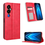 Custodia per telefono in pelle con trama retrò con fibbia magnetica, For Infinix Hot 20 5G X666B, For Infinix Hot 20S X6827, For Tecno Pova 4 Pro, For Huawei nova Y61, For Blackview BV5200, For Honor 80 SE 5G