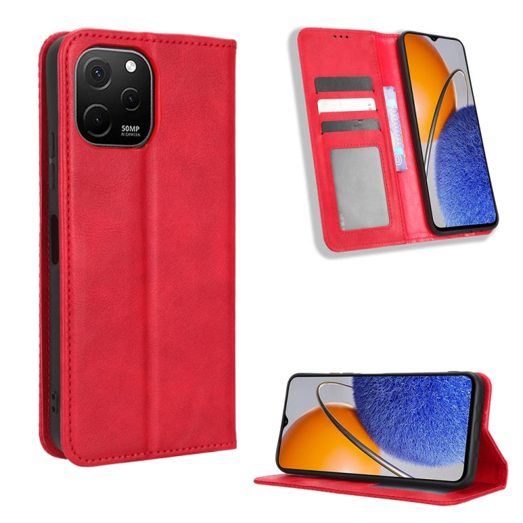 Custodia per telefono in pelle con trama retrò con fibbia magnetica, For Infinix Hot 20 5G X666B, For Infinix Hot 20S X6827, For Tecno Pova 4 Pro, For Huawei nova Y61, For Blackview BV5200, For Honor 80 SE 5G