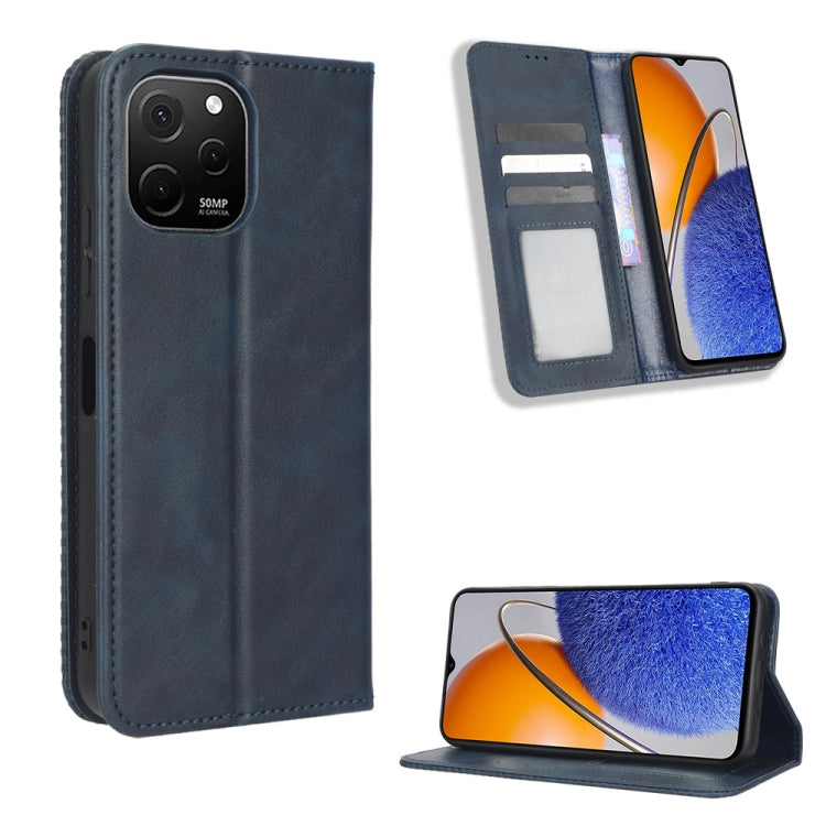 Custodia per telefono in pelle con trama retrò con fibbia magnetica, For Infinix Hot 20 5G X666B, For Infinix Hot 20S X6827, For Tecno Pova 4 Pro, For Huawei nova Y61, For Blackview BV5200, For Honor 80 SE 5G