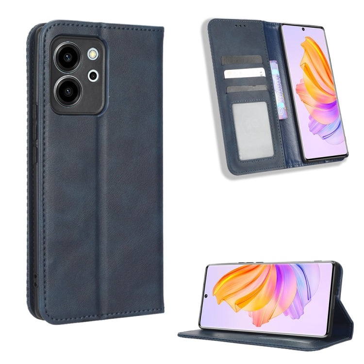 Custodia per telefono in pelle con trama retrò con fibbia magnetica, For Infinix Hot 20 5G X666B, For Infinix Hot 20S X6827, For Tecno Pova 4 Pro, For Huawei nova Y61, For Blackview BV5200, For Honor 80 SE 5G