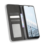 Custodia per telefono in pelle con trama retrò con fibbia magnetica, For Tecno Pop 6 Pro BE8, For Infinix Hot 20i, For Infinix Note 12 Pro 4G X676B, For Tecno Pova Neo 2, For Xiaomi Redmi 11 Prime 4G, For Xiaomi Redmi A1+