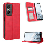 Custodia per telefono in pelle con trama retrò con fibbia magnetica, For Tecno Pop 6 Pro BE8, For Infinix Hot 20i, For Infinix Note 12 Pro 4G X676B, For Tecno Pova Neo 2, For Xiaomi Redmi 11 Prime 4G, For Xiaomi Redmi A1+