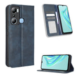 Custodia per telefono in pelle con trama retrò con fibbia magnetica, For Tecno Pop 6 Pro BE8, For Infinix Hot 20i, For Infinix Note 12 Pro 4G X676B, For Tecno Pova Neo 2, For Xiaomi Redmi 11 Prime 4G, For Xiaomi Redmi A1+