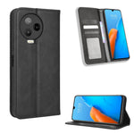 Custodia per telefono in pelle con trama retrò con fibbia magnetica, For Tecno Pop 6 Pro BE8, For Infinix Hot 20i, For Infinix Note 12 Pro 4G X676B, For Tecno Pova Neo 2, For Xiaomi Redmi 11 Prime 4G, For Xiaomi Redmi A1+