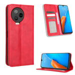 Custodia per telefono in pelle con trama retrò con fibbia magnetica, For Tecno Pop 6 Pro BE8, For Infinix Hot 20i, For Infinix Note 12 Pro 4G X676B, For Tecno Pova Neo 2, For Xiaomi Redmi 11 Prime 4G, For Xiaomi Redmi A1+