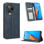 Custodia per telefono in pelle con trama retrò con fibbia magnetica, For Tecno Pop 6 Pro BE8, For Infinix Hot 20i, For Infinix Note 12 Pro 4G X676B, For Tecno Pova Neo 2, For Xiaomi Redmi 11 Prime 4G, For Xiaomi Redmi A1+