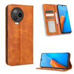 Custodia per telefono in pelle con trama retrò con fibbia magnetica, For Tecno Pop 6 Pro BE8, For Infinix Hot 20i, For Infinix Note 12 Pro 4G X676B, For Tecno Pova Neo 2, For Xiaomi Redmi 11 Prime 4G, For Xiaomi Redmi A1+