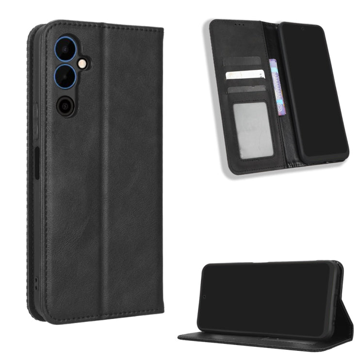 Custodia per telefono in pelle con trama retrò con fibbia magnetica, For Tecno Pop 6 Pro BE8, For Infinix Hot 20i, For Infinix Note 12 Pro 4G X676B, For Tecno Pova Neo 2, For Xiaomi Redmi 11 Prime 4G, For Xiaomi Redmi A1+