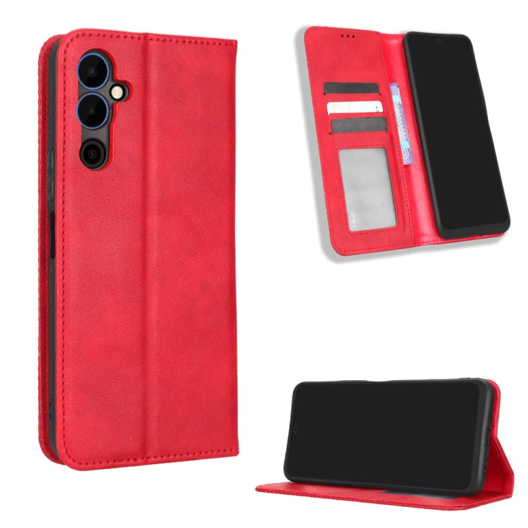 Custodia per telefono in pelle con trama retrò con fibbia magnetica, For Tecno Pop 6 Pro BE8, For Infinix Hot 20i, For Infinix Note 12 Pro 4G X676B, For Tecno Pova Neo 2, For Xiaomi Redmi 11 Prime 4G, For Xiaomi Redmi A1+