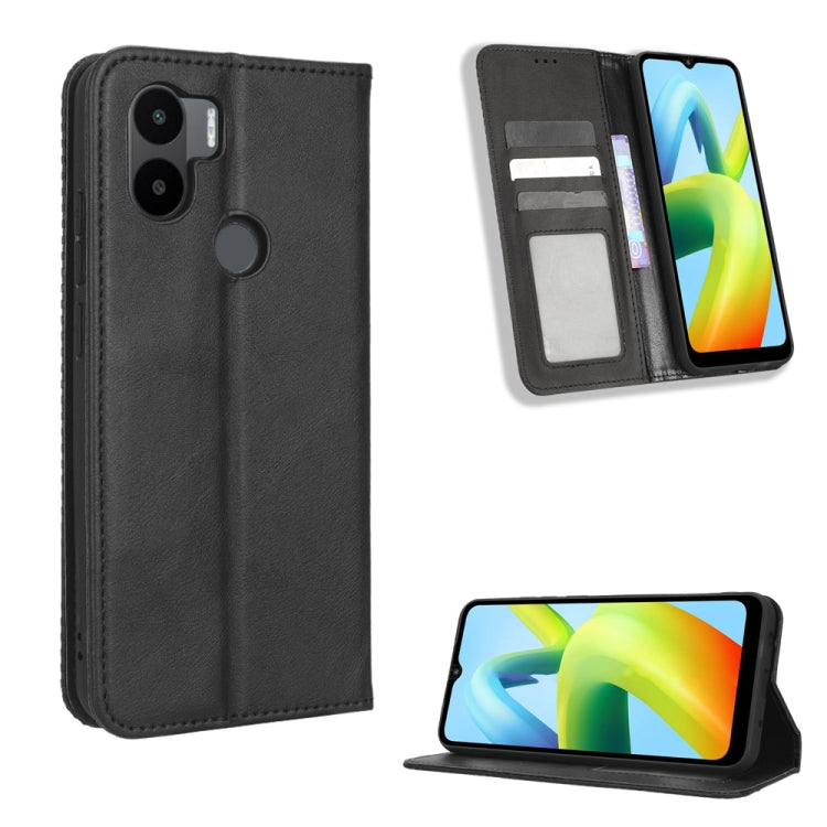 Custodia per telefono in pelle con trama retrò con fibbia magnetica, For Tecno Pop 6 Pro BE8, For Infinix Hot 20i, For Infinix Note 12 Pro 4G X676B, For Tecno Pova Neo 2, For Xiaomi Redmi 11 Prime 4G, For Xiaomi Redmi A1+