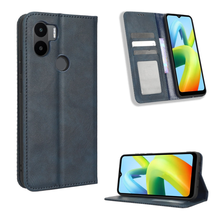 Custodia per telefono in pelle con trama retrò con fibbia magnetica, For Tecno Pop 6 Pro BE8, For Infinix Hot 20i, For Infinix Note 12 Pro 4G X676B, For Tecno Pova Neo 2, For Xiaomi Redmi 11 Prime 4G, For Xiaomi Redmi A1+