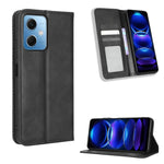 Custodia per telefono in pelle con trama retrò con fibbia magnetica, For Xiaomi Redmi Note 12 5G, For Xiaomi Redmi Note 12 Pro 5G, For Xiaomi Redmi Note 12 Pro+ Global, For Huawei nova 10 SE, For Honor Play 40 Plus, For Nokia X30 5G