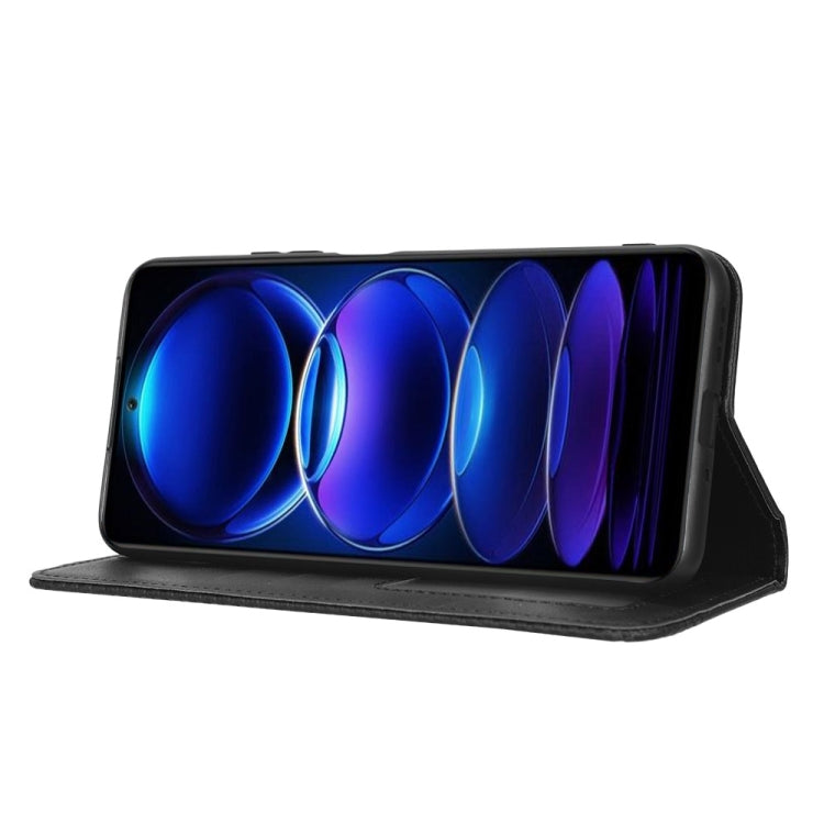 Custodia per telefono in pelle con trama retrò con fibbia magnetica, For Xiaomi Redmi Note 12 5G, For Xiaomi Redmi Note 12 Pro 5G, For Xiaomi Redmi Note 12 Pro+ Global, For Huawei nova 10 SE, For Honor Play 40 Plus, For Nokia X30 5G