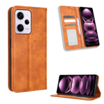 Custodia per telefono in pelle con trama retrò con fibbia magnetica, For Xiaomi Redmi Note 12 5G, For Xiaomi Redmi Note 12 Pro 5G, For Xiaomi Redmi Note 12 Pro+ Global, For Huawei nova 10 SE, For Honor Play 40 Plus, For Nokia X30 5G