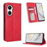Custodia per telefono in pelle con trama retrò con fibbia magnetica, For Xiaomi Redmi Note 12 5G, For Xiaomi Redmi Note 12 Pro 5G, For Xiaomi Redmi Note 12 Pro+ Global, For Huawei nova 10 SE, For Honor Play 40 Plus, For Nokia X30 5G