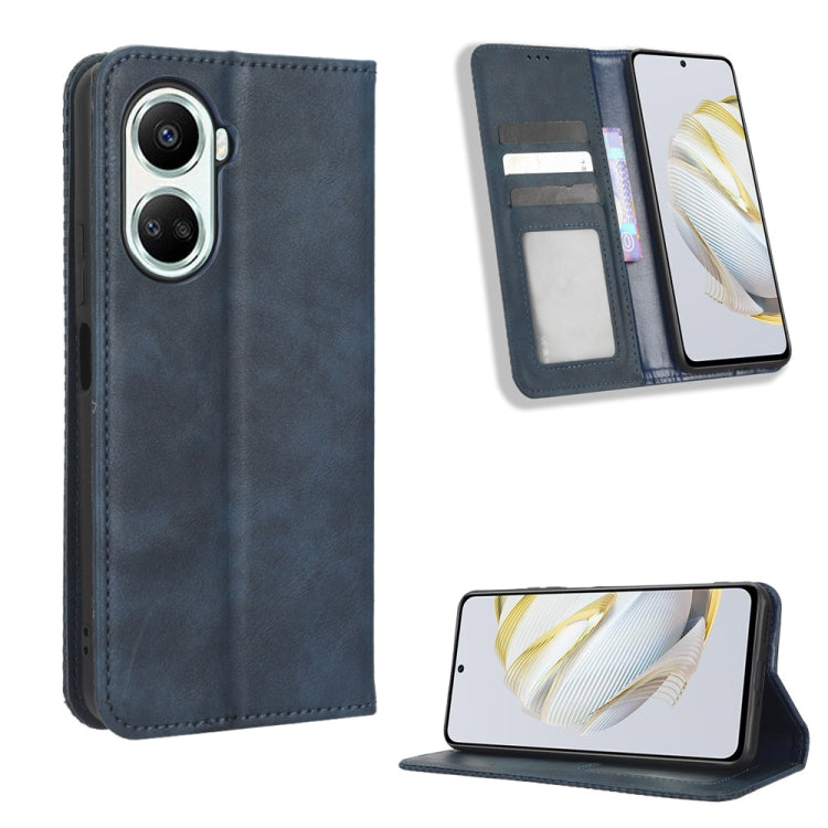 Custodia per telefono in pelle con trama retrò con fibbia magnetica, For Xiaomi Redmi Note 12 5G, For Xiaomi Redmi Note 12 Pro 5G, For Xiaomi Redmi Note 12 Pro+ Global, For Huawei nova 10 SE, For Honor Play 40 Plus, For Nokia X30 5G