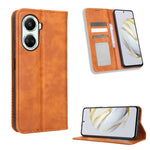 Custodia per telefono in pelle con trama retrò con fibbia magnetica, For Xiaomi Redmi Note 12 5G, For Xiaomi Redmi Note 12 Pro 5G, For Xiaomi Redmi Note 12 Pro+ Global, For Huawei nova 10 SE, For Honor Play 40 Plus, For Nokia X30 5G