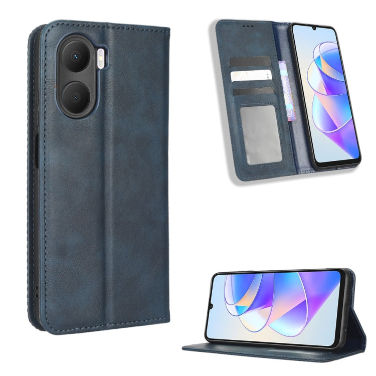 Custodia per telefono in pelle con trama retrò con fibbia magnetica, For Xiaomi Redmi Note 12 5G, For Xiaomi Redmi Note 12 Pro 5G, For Xiaomi Redmi Note 12 Pro+ Global, For Huawei nova 10 SE, For Honor Play 40 Plus, For Nokia X30 5G