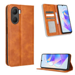 Custodia per telefono in pelle con trama retrò con fibbia magnetica, For Xiaomi Redmi Note 12 5G, For Xiaomi Redmi Note 12 Pro 5G, For Xiaomi Redmi Note 12 Pro+ Global, For Huawei nova 10 SE, For Honor Play 40 Plus, For Nokia X30 5G