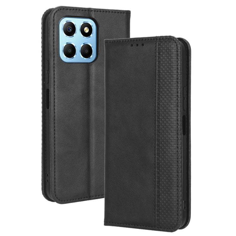 Custodia per telefono in pelle con trama retrò con fibbia magnetica, For Honor Play 6C / X8 5G / X6 4G, For Honor X20 SE / Huawei nova 10z, For Xiaomi 12T Pro, For Xiaomi Civi 2 5G / 12 Lite NE, For Umidigi G1