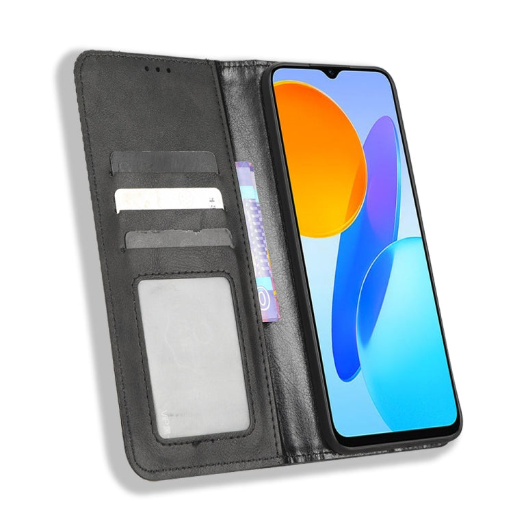 Custodia per telefono in pelle con trama retrò con fibbia magnetica, For Honor Play 6C / X8 5G / X6 4G, For Honor X20 SE / Huawei nova 10z, For Xiaomi 12T Pro, For Xiaomi Civi 2 5G / 12 Lite NE, For Umidigi G1