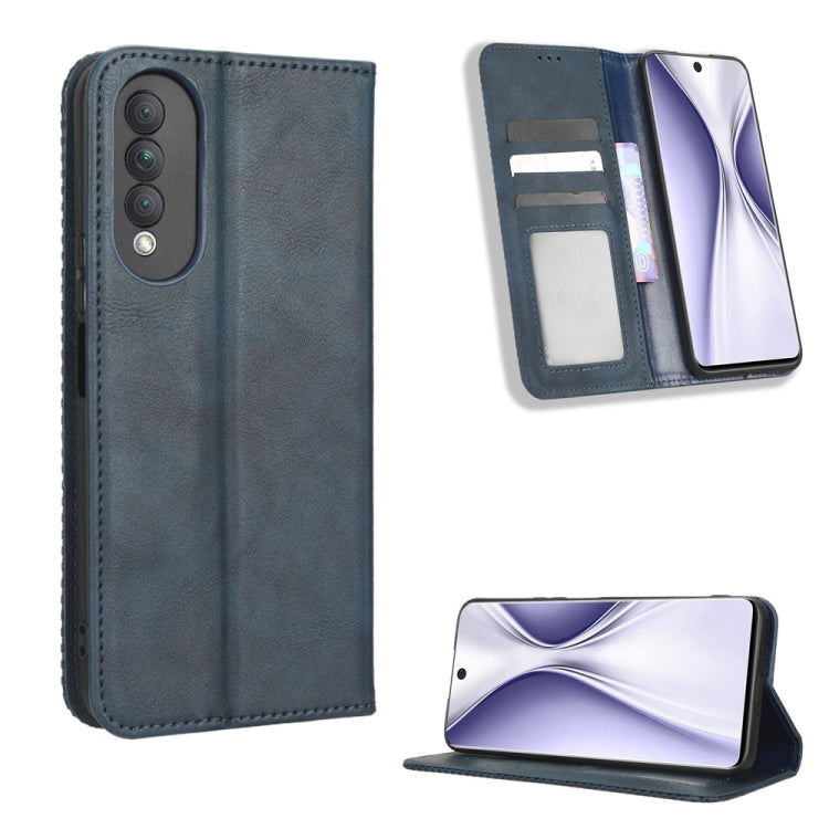 Custodia per telefono in pelle con trama retrò con fibbia magnetica, For Honor Play 6C / X8 5G / X6 4G, For Honor X20 SE / Huawei nova 10z, For Xiaomi 12T Pro, For Xiaomi Civi 2 5G / 12 Lite NE, For Umidigi G1