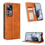 Custodia per telefono in pelle con trama retrò con fibbia magnetica, For Honor Play 6C / X8 5G / X6 4G, For Honor X20 SE / Huawei nova 10z, For Xiaomi 12T Pro, For Xiaomi Civi 2 5G / 12 Lite NE, For Umidigi G1