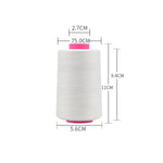 5 Rotoli 40S/2 Filato per Cucire Indumento Poliestere 5000 Iarde Filo di Cotone per Cucire