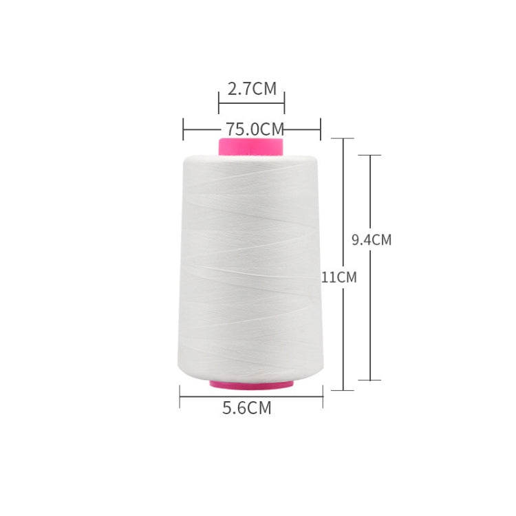 5 Rotoli 40S/2 Filato per Cucire Indumento Poliestere 5000 Iarde Filo di Cotone per Cucire