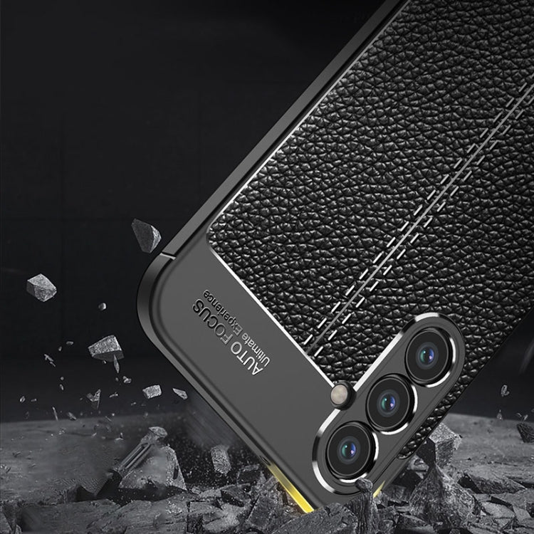 Custodia per telefono in TPU antiurto con texture Litchi, For OPPO A1 Pro, For Samsung Galaxy A34