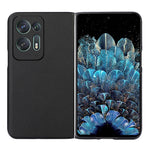 Custodia per telefono in vera pelle con trama in pelle di agnello, For OPPO Find N2, For OPPO Find N2 Flip