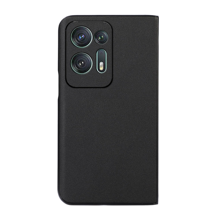 Custodia per telefono in vera pelle con trama in pelle di agnello, For OPPO Find N2, For OPPO Find N2 Flip
