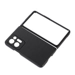 Custodia per telefono in vera pelle con trama in pelle di agnello, For OPPO Find N2, For OPPO Find N2 Flip