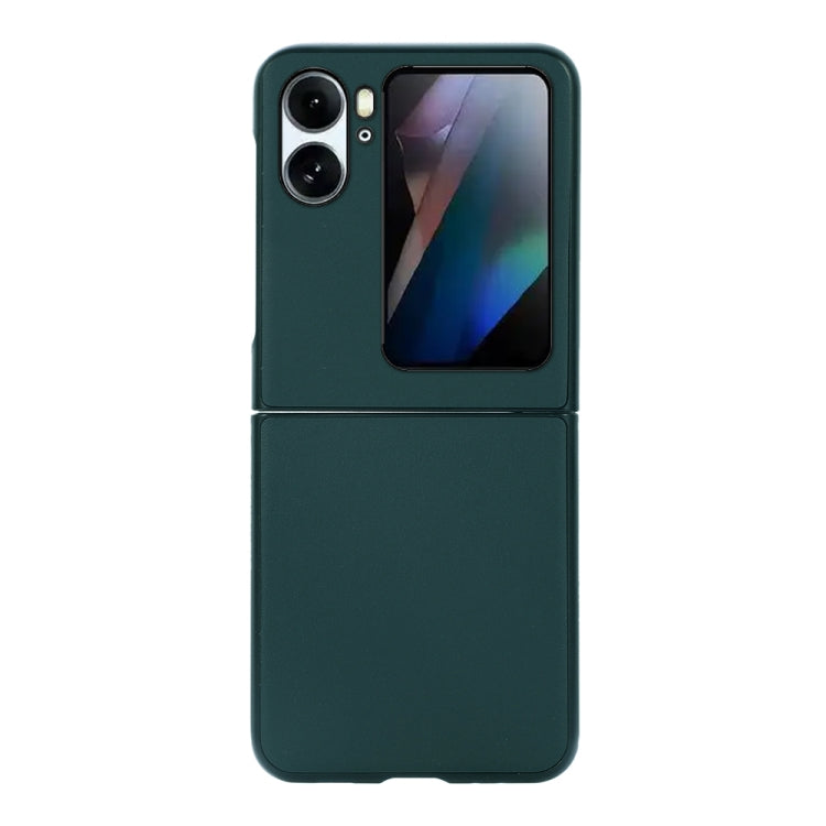 Custodia per telefono in vera pelle con trama in pelle di agnello, For OPPO Find N2, For OPPO Find N2 Flip