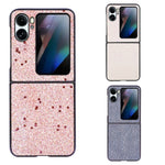 Custodia per telefono in polvere glitterata, For OPPO Find N2 Flip