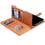 ESEBLE Star Series Lanyard Zipper Wallet Custodia in pelle RFID, For Samsung Galaxy S23 Ultra 5G