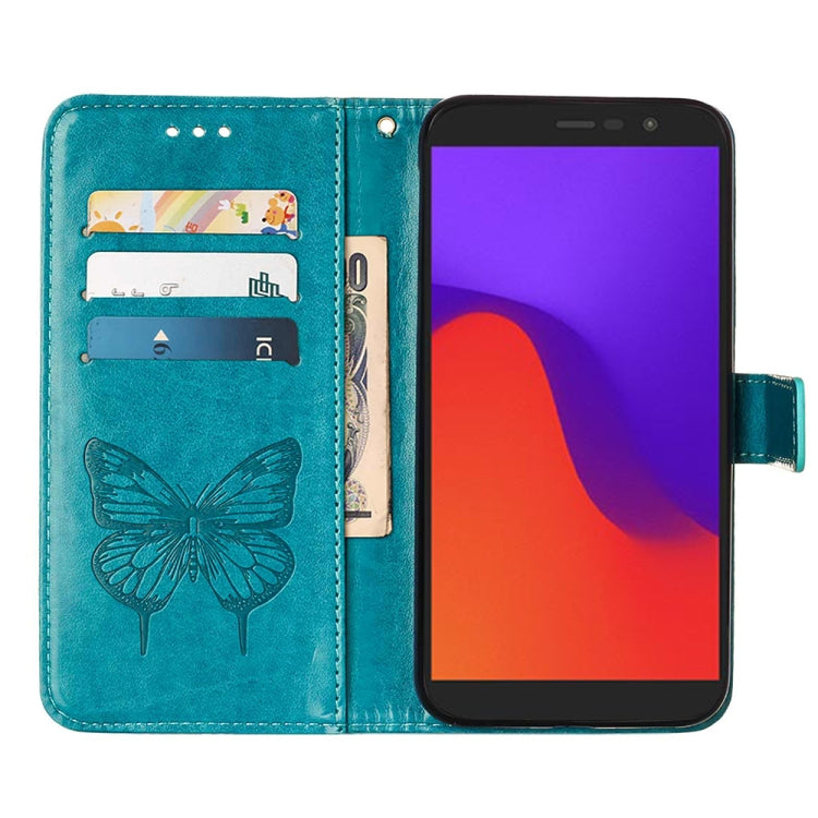 Custodia per telefono in pelle con vibrazione a farfalla goffrata, For BLU View 2 2022 / 2020, For Infinix Hot 20 4G X6826, For Infinix Hot 20 5G X666 / X66B