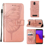 Custodia per telefono in pelle con vibrazione a farfalla goffrata, For BLU View 2 2022 / 2020, For Infinix Hot 20 4G X6826, For Infinix Hot 20 5G X666 / X66B