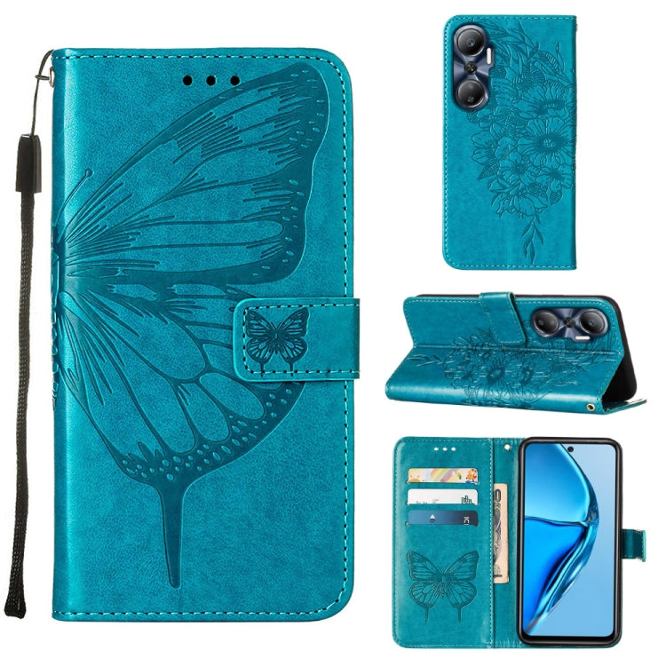 Custodia per telefono in pelle con vibrazione a farfalla goffrata, For BLU View 2 2022 / 2020, For Infinix Hot 20 4G X6826, For Infinix Hot 20 5G X666 / X66B