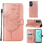 Custodia per telefono in pelle con vibrazione a farfalla goffrata, For Infinix Hot 20 Play, For Infinix Hot 20S / 20 Pro X6827, For Infinix Smart 7 X6515