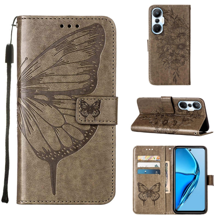 Custodia per telefono in pelle con vibrazione a farfalla goffrata, For Infinix Hot 20 Play, For Infinix Hot 20S / 20 Pro X6827, For Infinix Smart 7 X6515