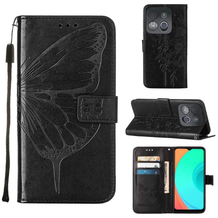 Custodia per telefono in pelle con vibrazione a farfalla goffrata, For Infinix Hot 20 Play, For Infinix Hot 20S / 20 Pro X6827, For Infinix Smart 7 X6515